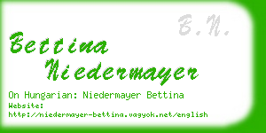 bettina niedermayer business card